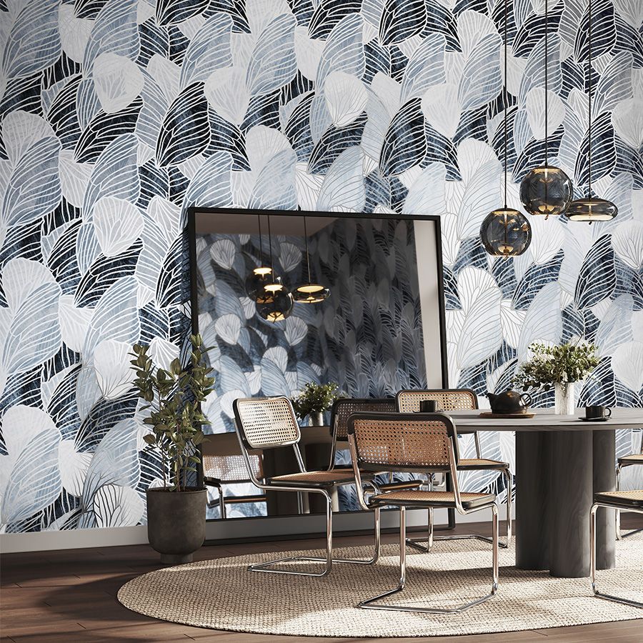 The allover wing pattern of Skylark is printed using layered ink in varying levels of opacity to allow the metallic foil to subtly shine though this type II vinyl wallcovering. Soft gradients of color enhance the ethereal beauty of the wing, in hues of blue, green, beige, or gray. Whether adorning the walls of a hospitality project or adding a bold pattern to a residential space, Skylark brings a sense of wonder and nature’s artistry.