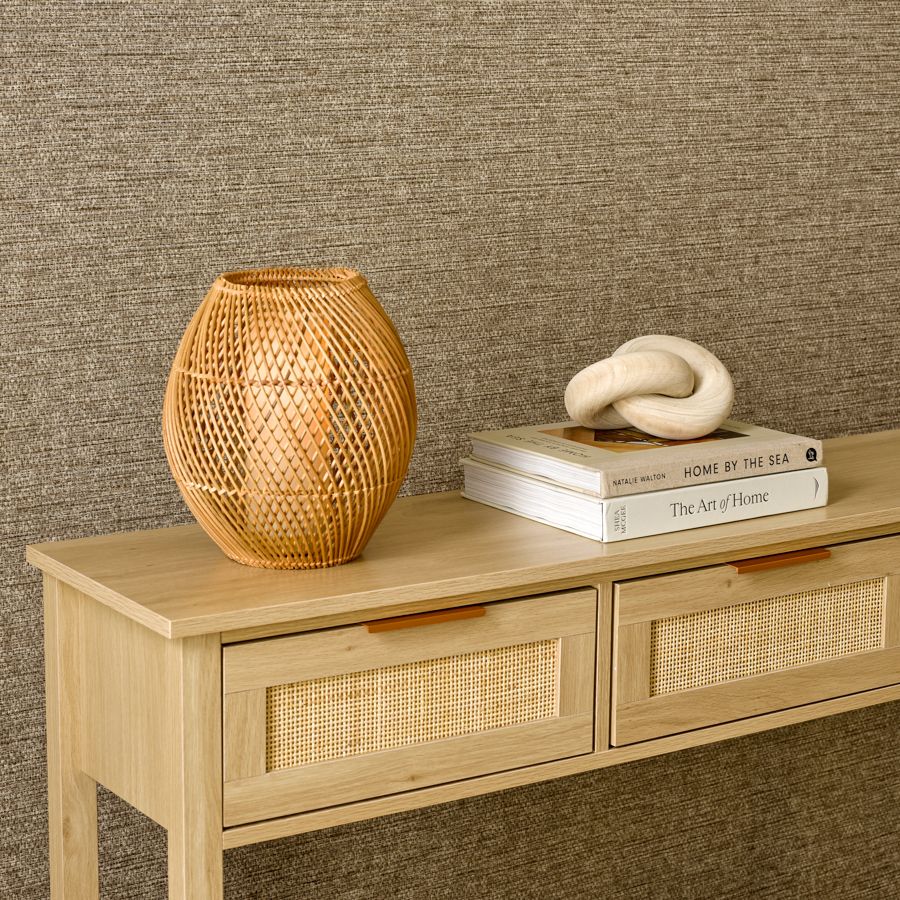 Type II vinyl Kona delivers high-performance where details and design matter. The wallcovering’s intricate texture has two contrasting layers of embossing, one silky and one reeded, with gravure printing in an allover small-scale, tone-on-tone organic pattern. Available in a palette inspired by island life, including sandy neutrals and blue hues, Kona is incredibly durable, cleanable, and suitable for everyday use.