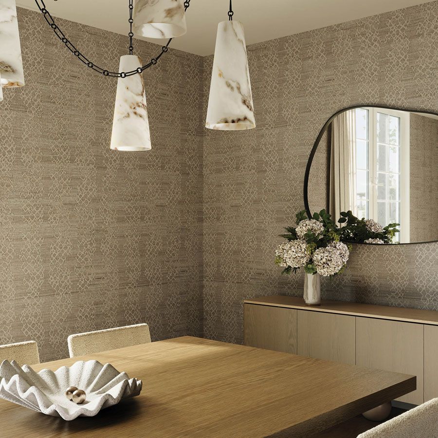 Maldives Egret Natural Woven wallcovering